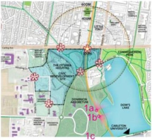 Construction site plan for project from page 53 of the file '2021-10-28 - APPROVED Design Brief and Planning Rationale - D07-12-21-0059'
