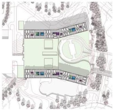 Construction site plan for project from page 55 of the file '2021-10-28 - APPROVED Design Brief and Planning Rationale - D07-12-21-0059'