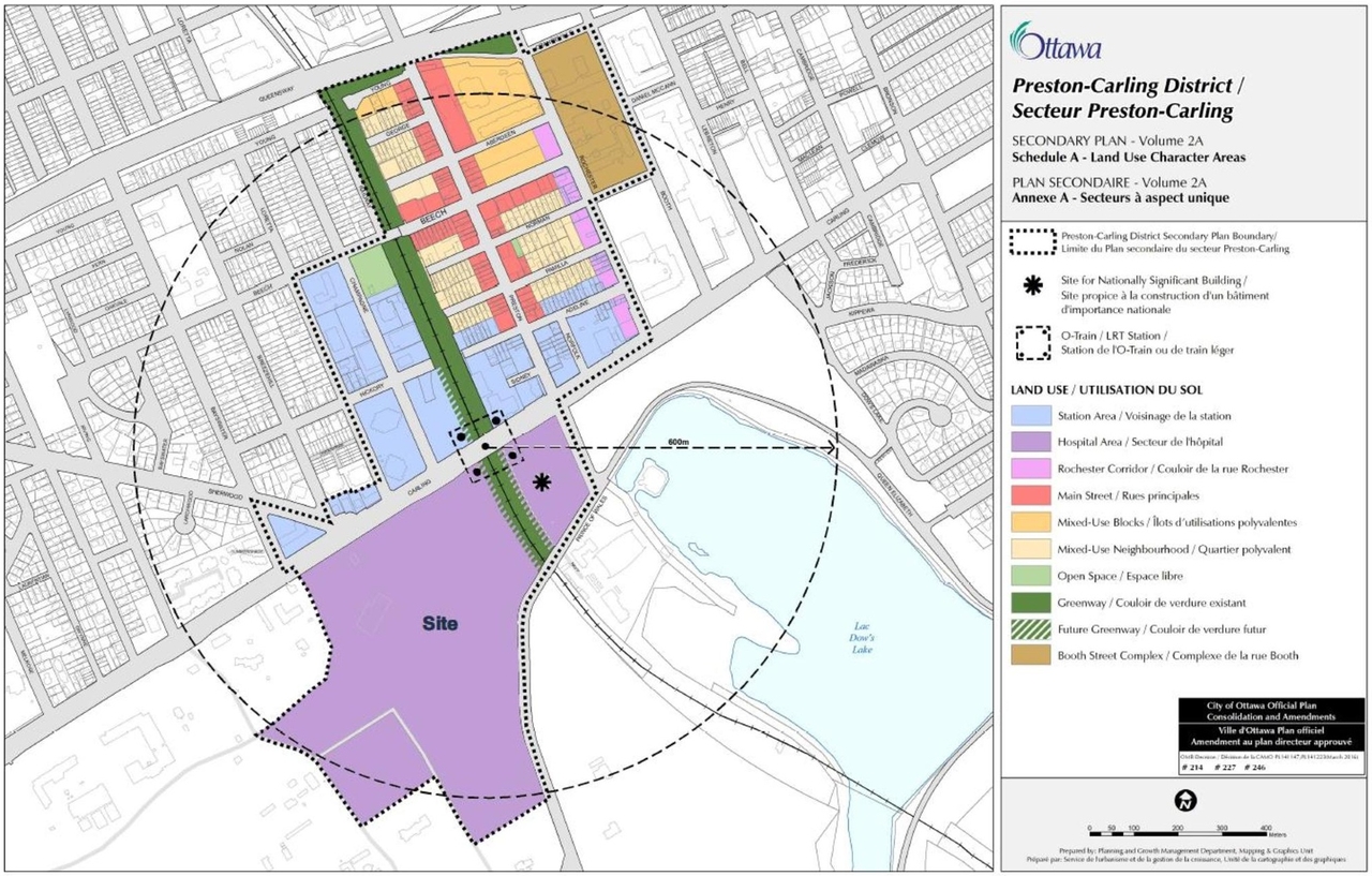 Construction site plan for project from page 70 of the file '2021-10-28 - APPROVED Design Brief and Planning Rationale - D07-12-21-0059'