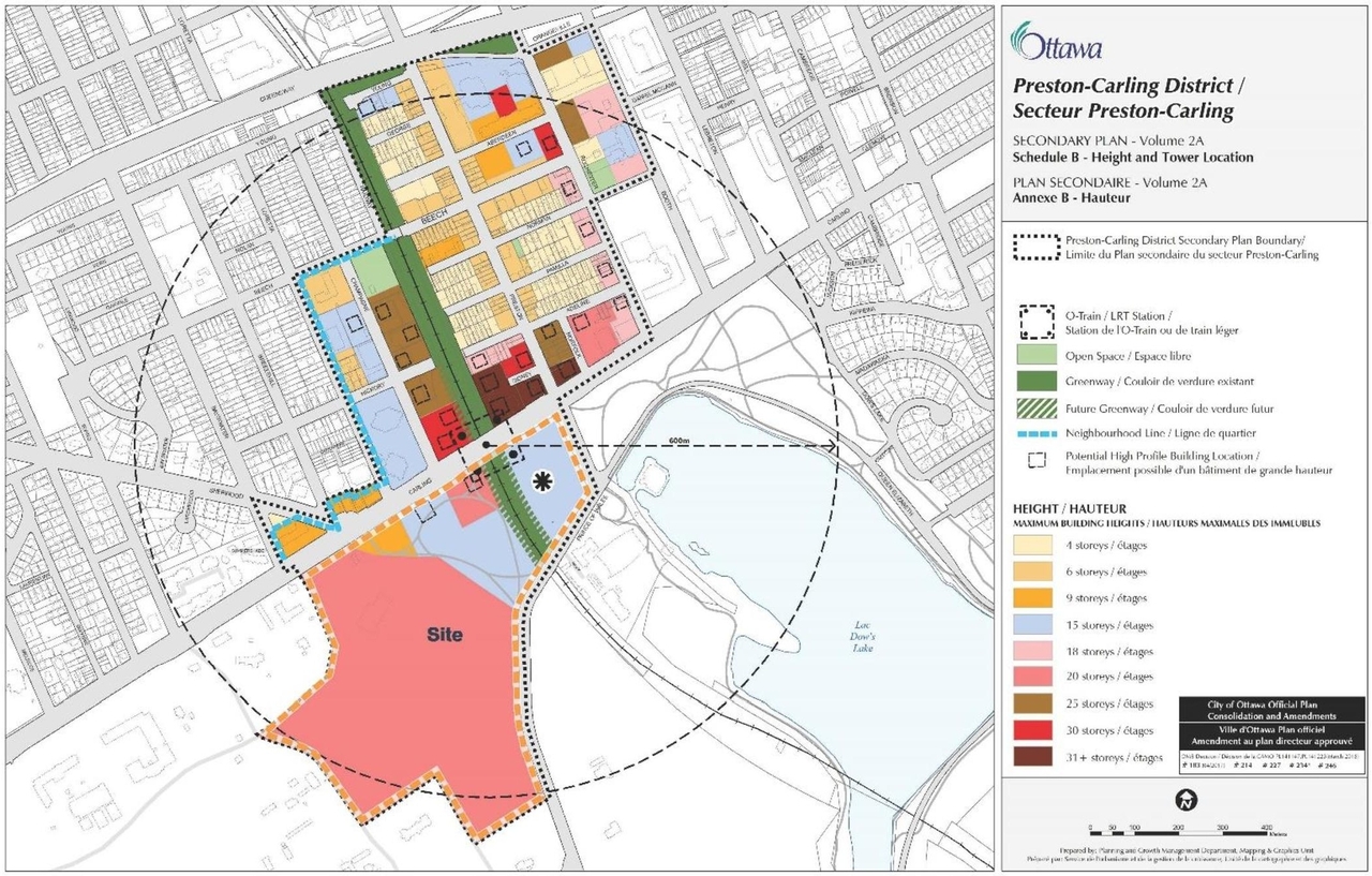 Construction site plan for project from page 72 of the file '2021-10-28 - APPROVED Design Brief and Planning Rationale - D07-12-21-0059'