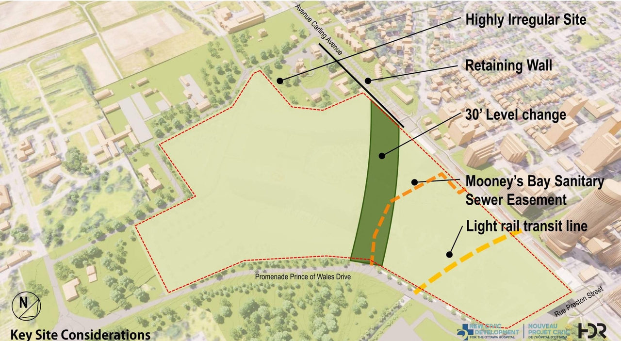 Construction site plan for project from page 9 of the file '2021-06-04 - Urban Design Review Panel Formal Package - D07-12-21-0059'