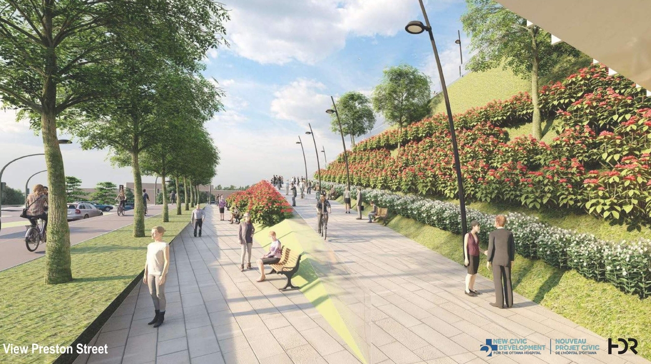 Rendering of building from page 35 of the file '2021-06-04 - Urban Design Review Panel Formal Package - D07-12-21-0059'