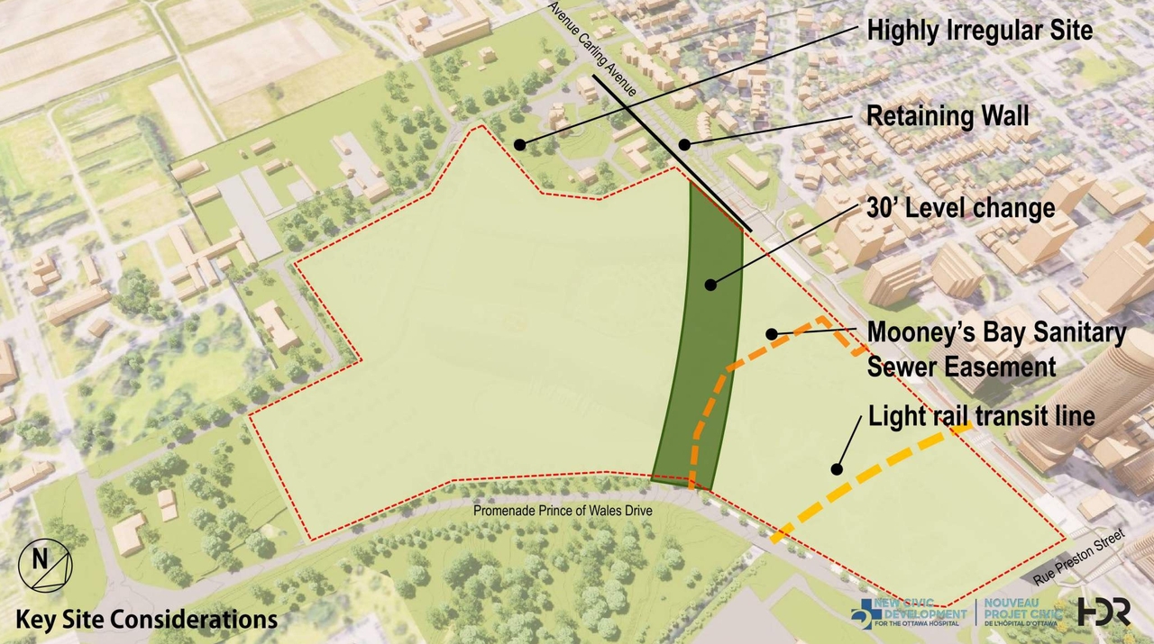 Construction site plan for project from page 9 of the file '2021-06-04 - Urban Design Review Panel Formal Package - D07-12-21-0059'
