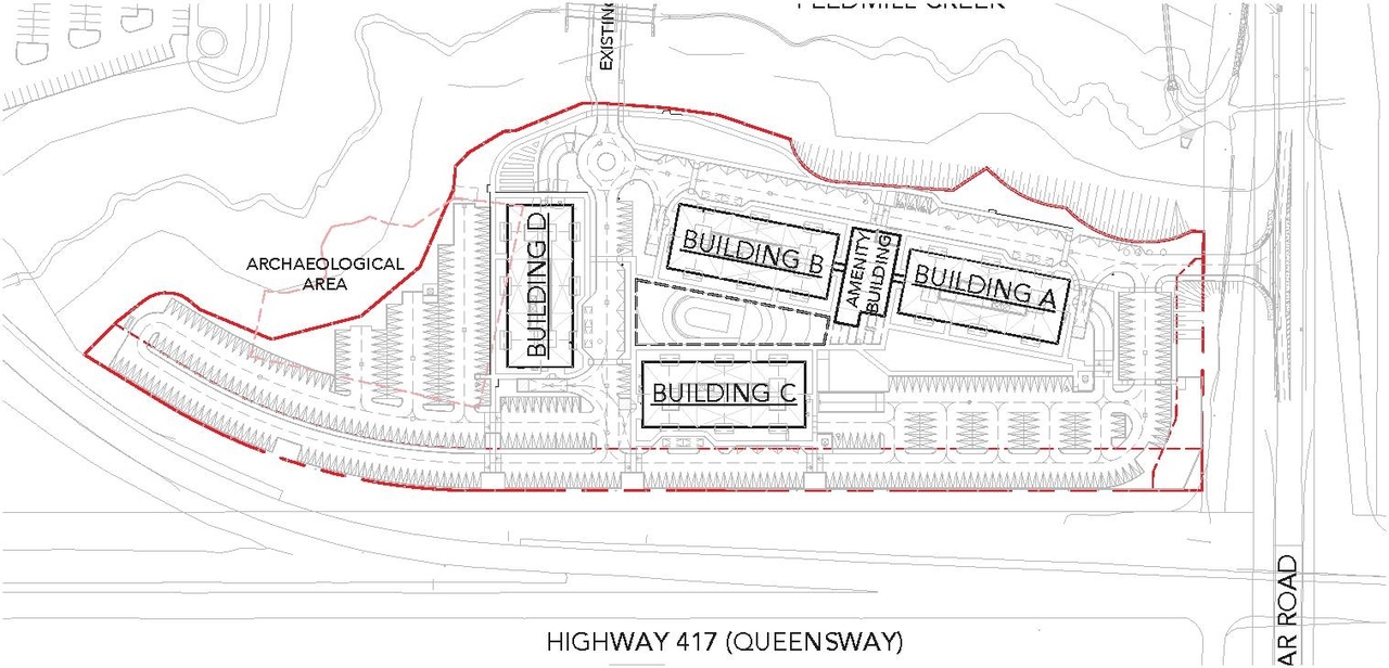 Construction site plan for project from page 5 of the file '2021-05-18 - Urban Design Brief - D07-12-21-0062'