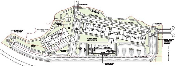 Construction site plan for project from page 12 of the file '2021-05-18 - Urban Design Brief - D07-12-21-0062'