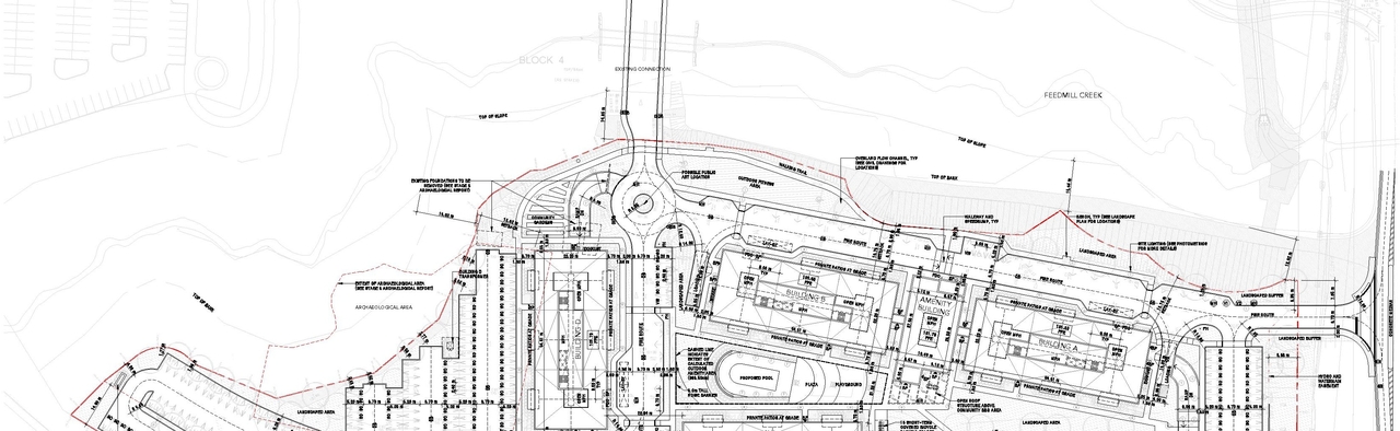 Construction site plan for project from page 17 of the file '2021-05-18 - Urban Design Brief - D07-12-21-0062'