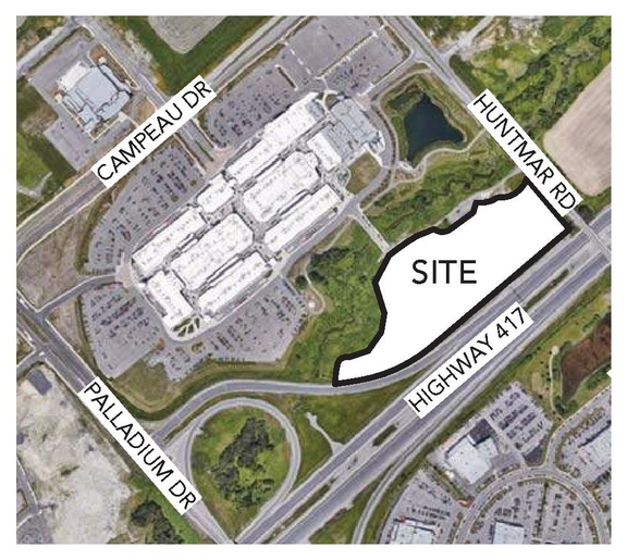 Construction site plan for project from page 3 of the file '2021-05-18 - Urban Design Brief - D07-12-21-0062'