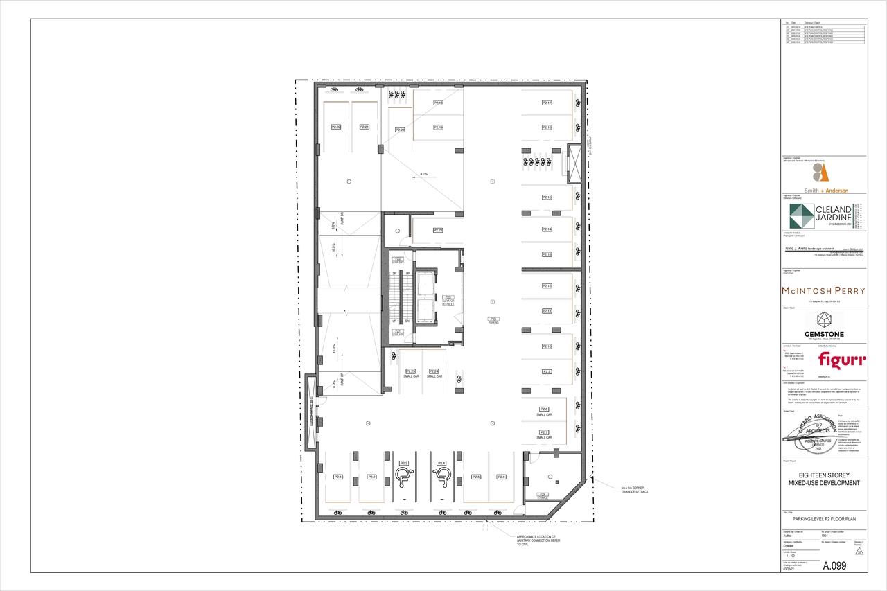 Floor plan for project from page 2 of the file '2022-12-07 - Floor Plans - D07-12-21-0065'