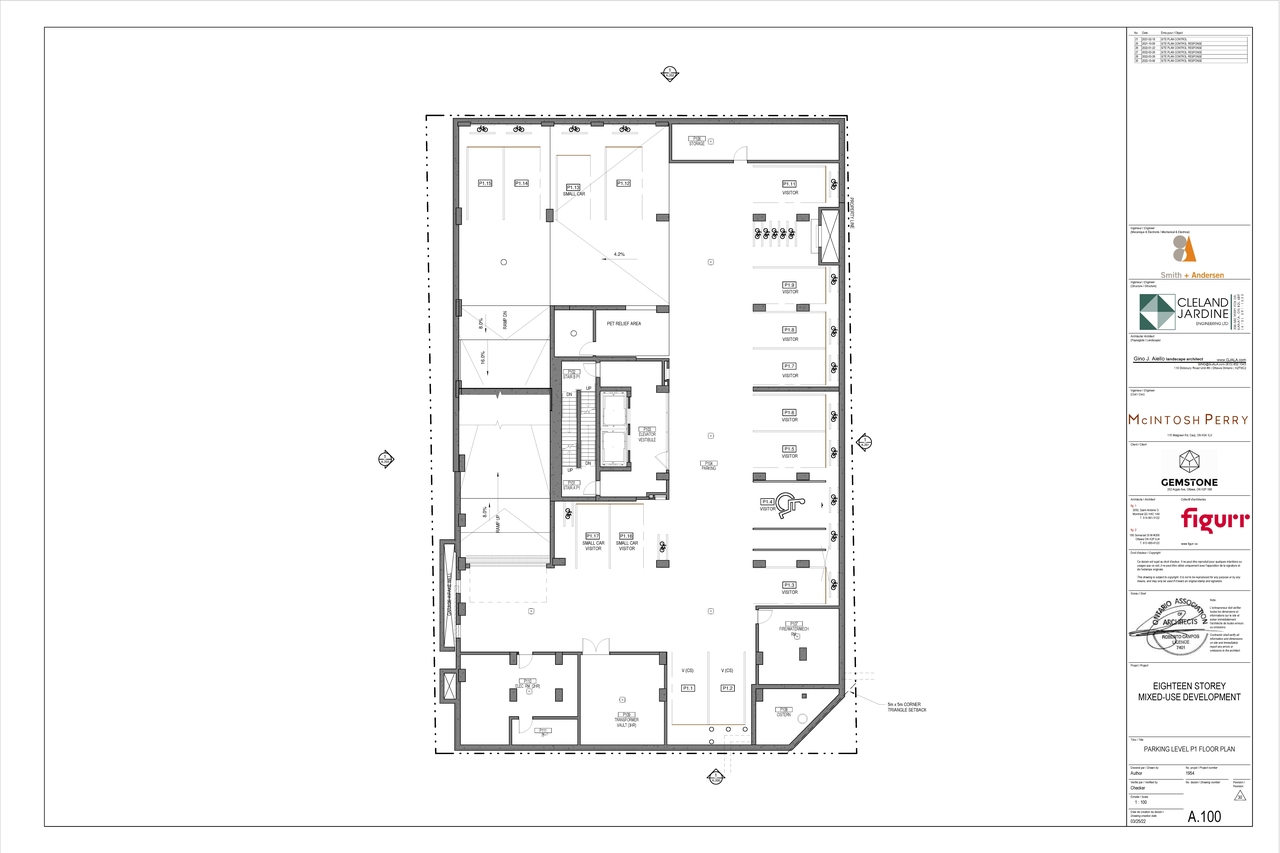 Floor plan for project from page 3 of the file '2022-12-07 - Floor Plans - D07-12-21-0065'