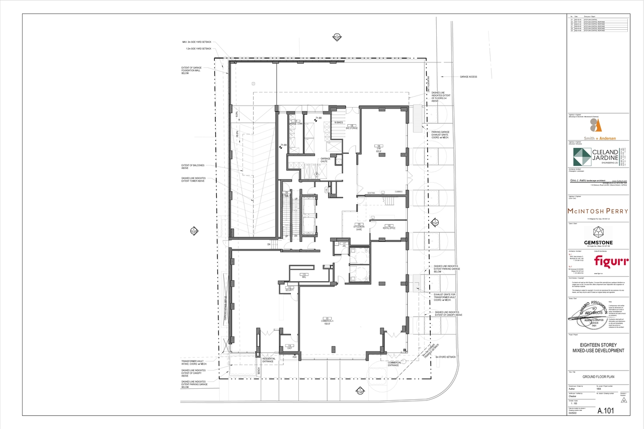 Floor plan for project from page 4 of the file '2022-12-07 - Floor Plans - D07-12-21-0065'
