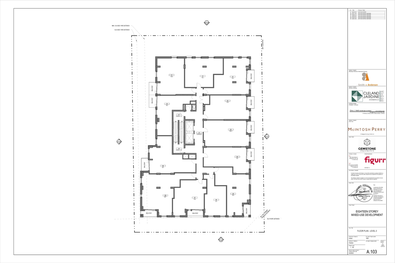 Floor plan for project from page 6 of the file '2022-12-07 - Floor Plans - D07-12-21-0065'