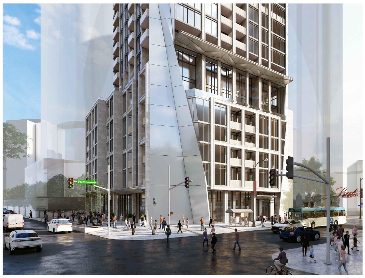 Rendering of building from page 3 of the file '2023-05-05 - Statistics, Floor, Sections, Elevations, Views Plans - D07-12-21-0067'