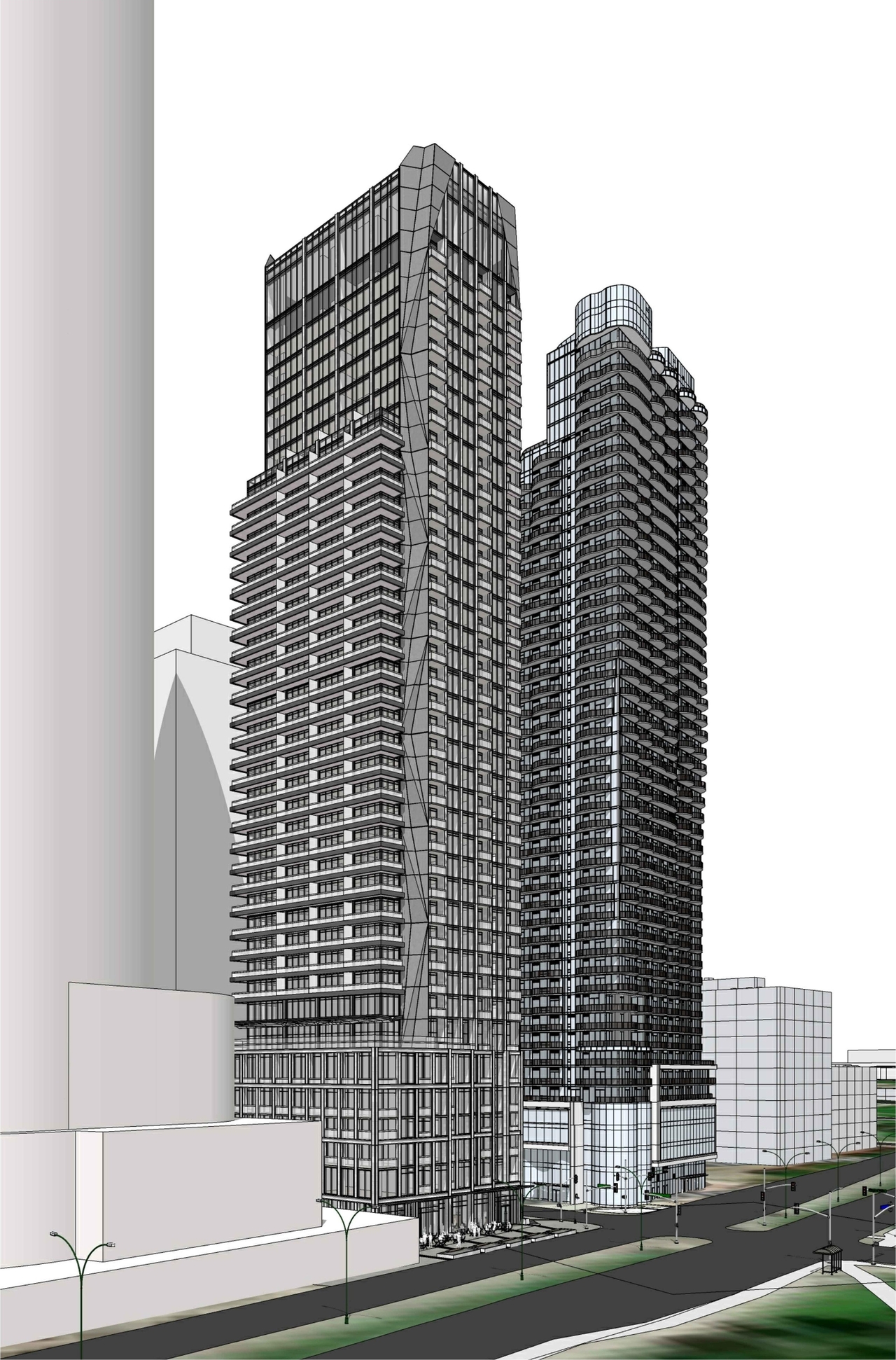 Rendering of building from page 27 of the file '2023-05-05 - Statistics, Floor, Sections, Elevations, Views Plans - D07-12-21-0067'