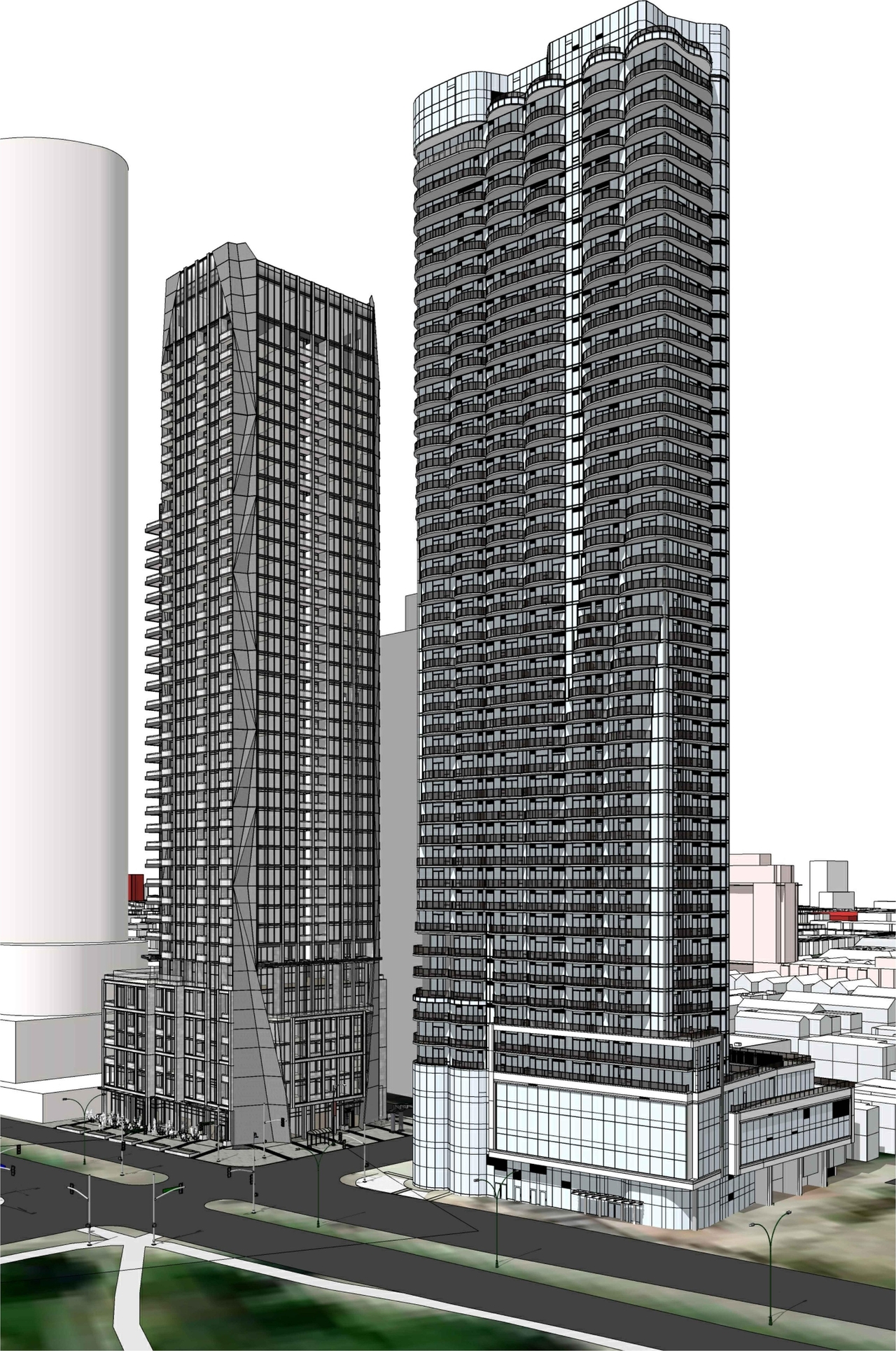 Rendering of building from page 27 of the file '2023-05-05 - Statistics, Floor, Sections, Elevations, Views Plans - D07-12-21-0067'