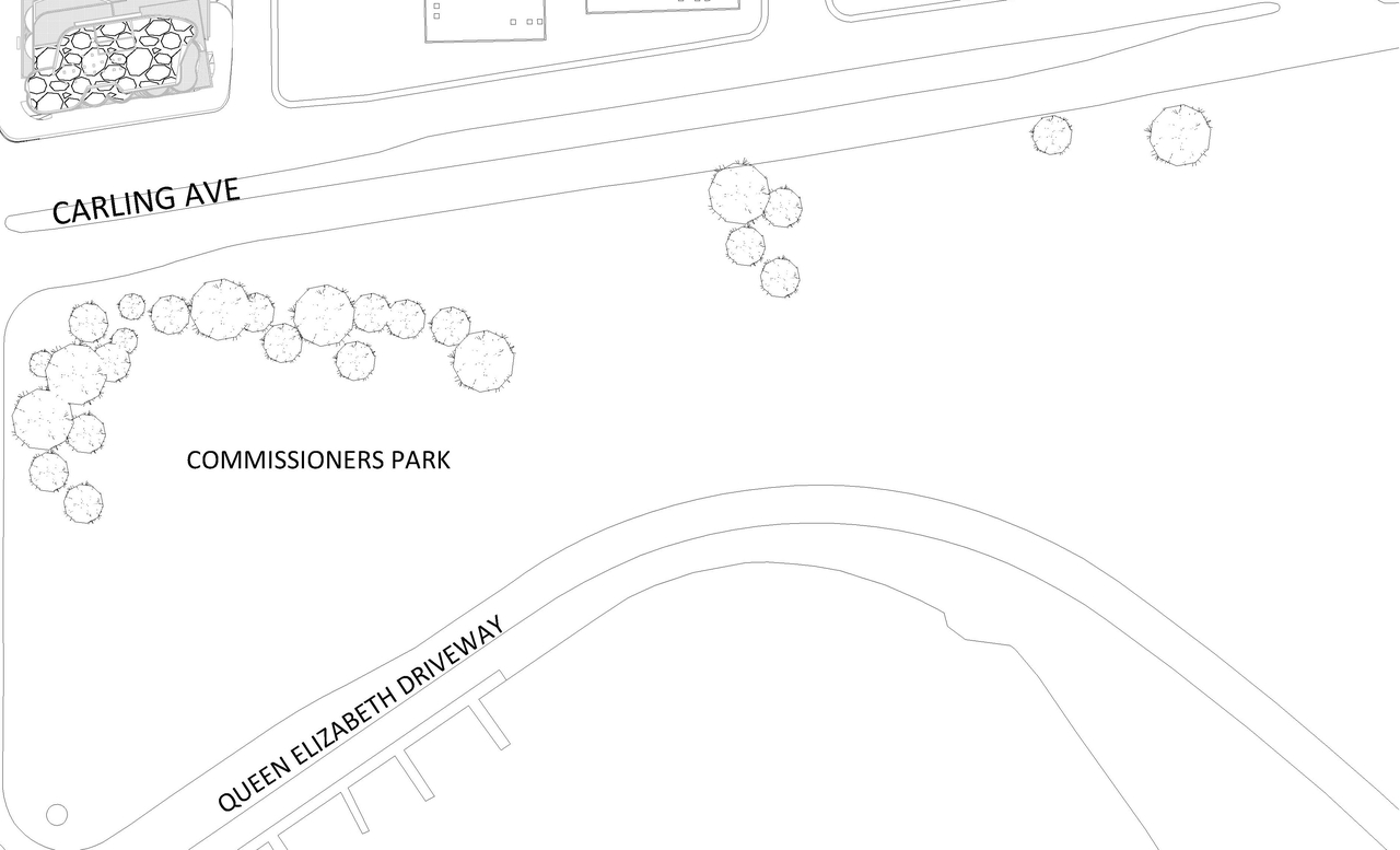Construction site plan for project from page 4 of the file '2023-05-05 - Statistics, Floor, Sections, Elevations, Views Plans - D07-12-21-0067'