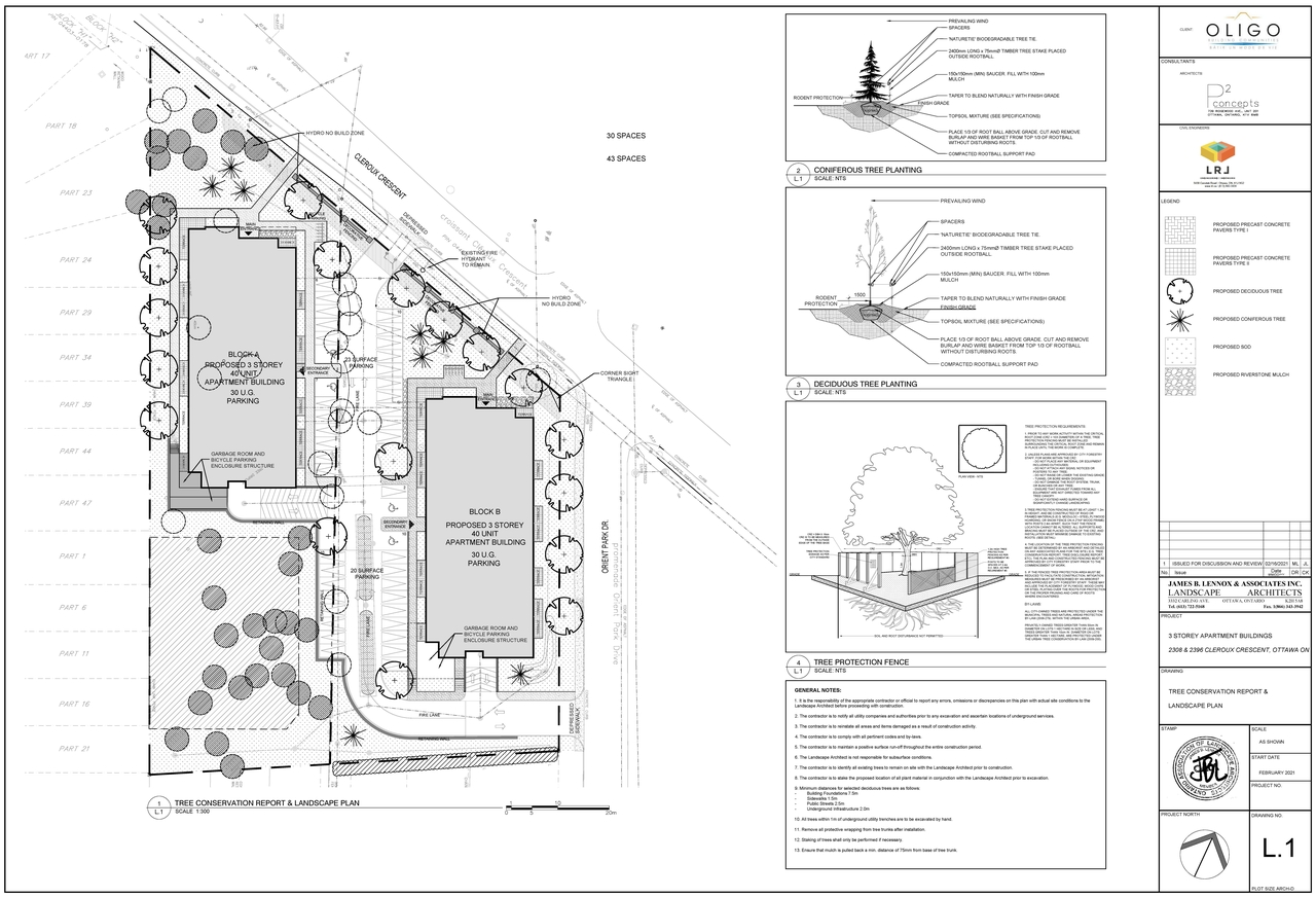Construction site plan for project from page 24 of the file '2021-06-07 - Design Brief - D07-12-21-0081'