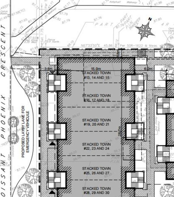 Construction site plan for project from page 10 of the file '2021-06-16 - Design Brief - D07-12-21-0084'