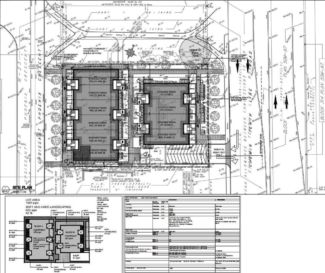 Construction site plan for project from page 17 of the file '2021-06-16 - Design Brief - D07-12-21-0084'