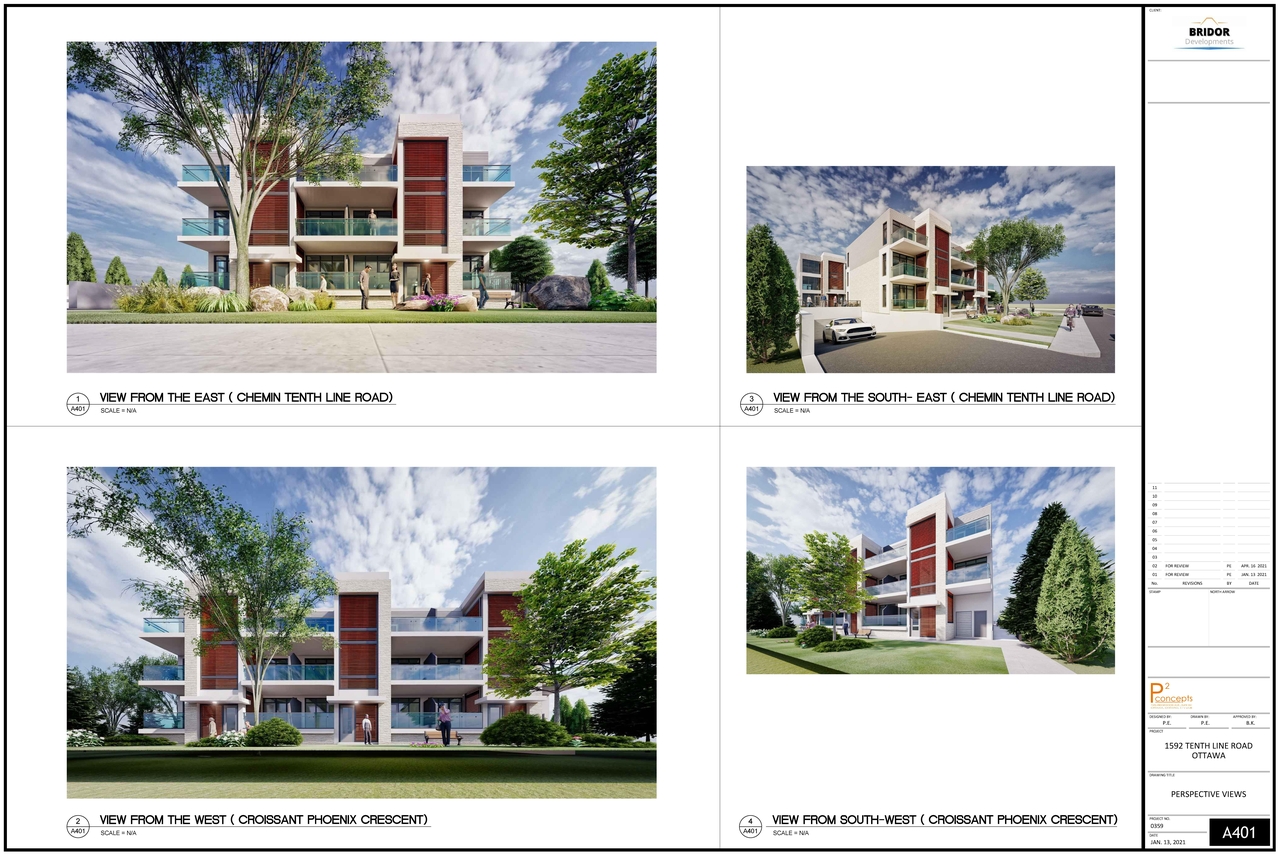 Rendering of building from page 1 of the file '2021-06-16 - Perspective Views - D07-12-21-0084'