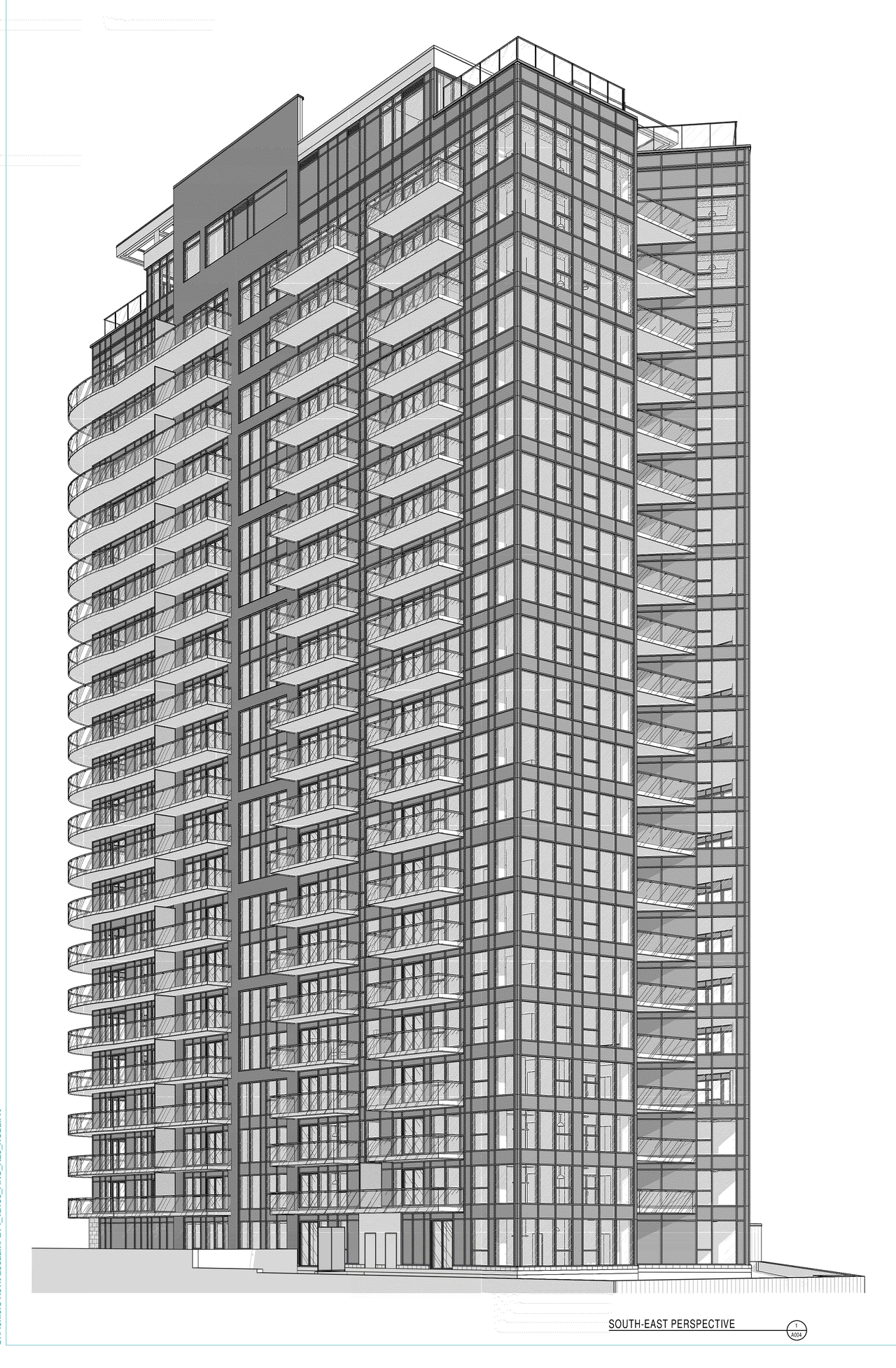Rendering of building from page 2 of the file '2022-12-08 - Approved Perspectives - D07-12-21-0085'