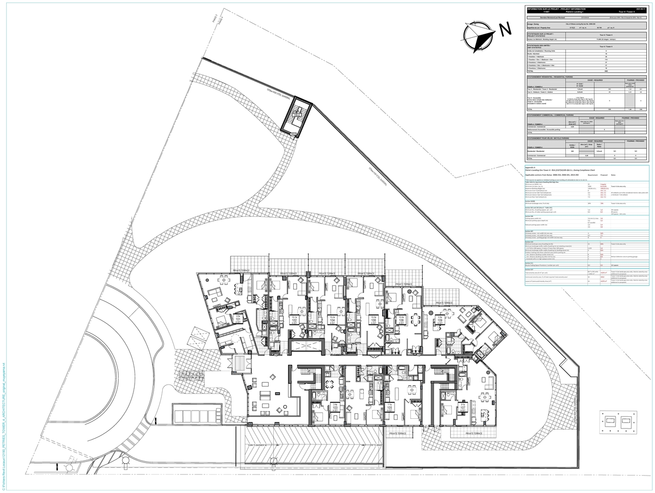 Construction site plan for project from page 1 of the file '2021-06-17 - Floor Plan - OVERALL GROUND FLOOR - D07-12-21-0085'