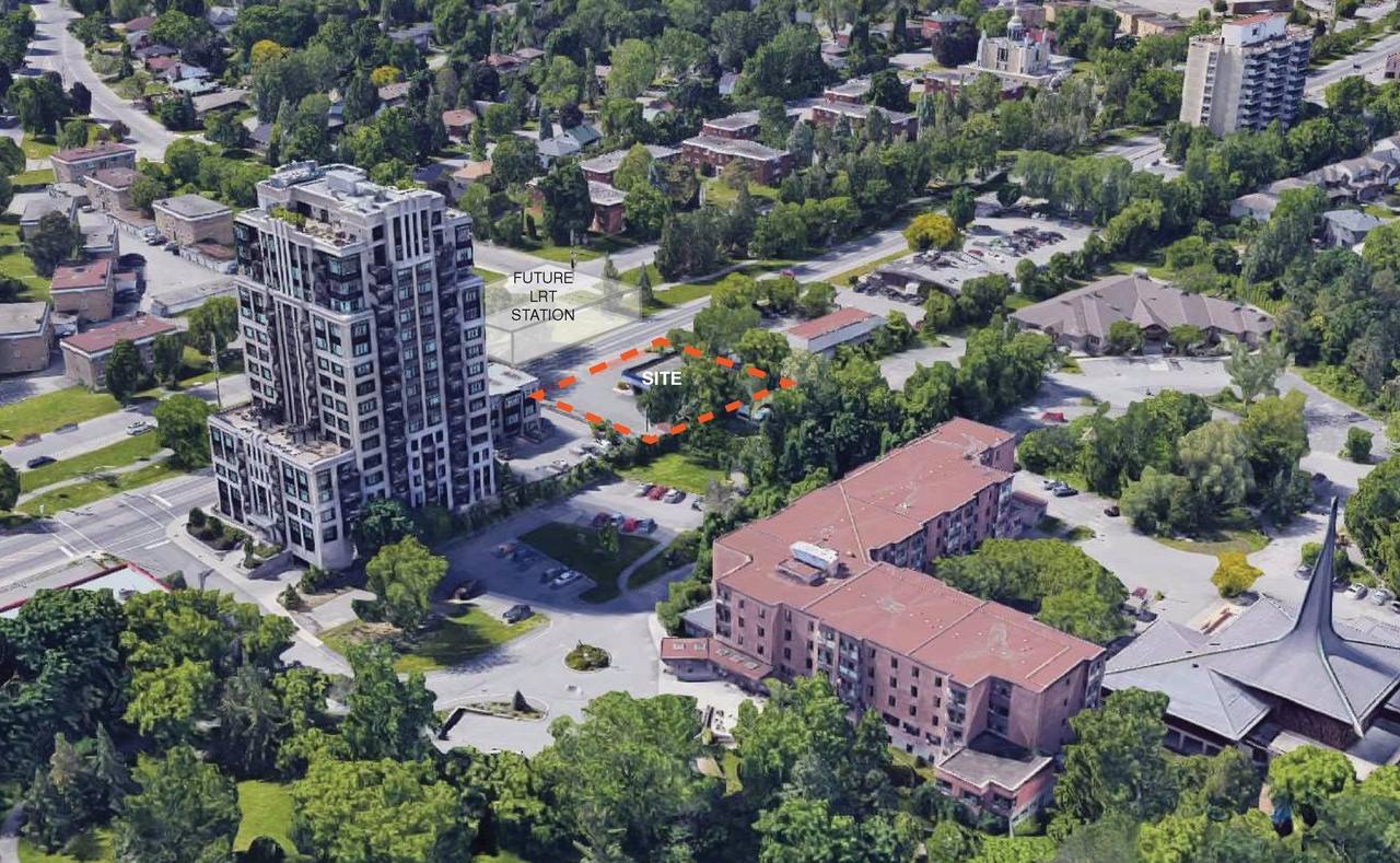 Rendering of building from page 12 of the file '2021-06-21 - Design Brief - D07-12-21-0088'