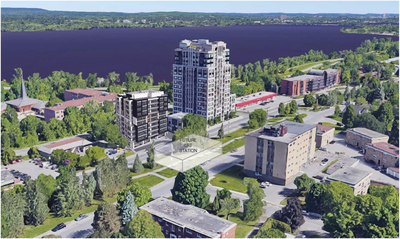 Rendering of building from page 16 of the file '2021-06-21 - Design Brief - D07-12-21-0088'