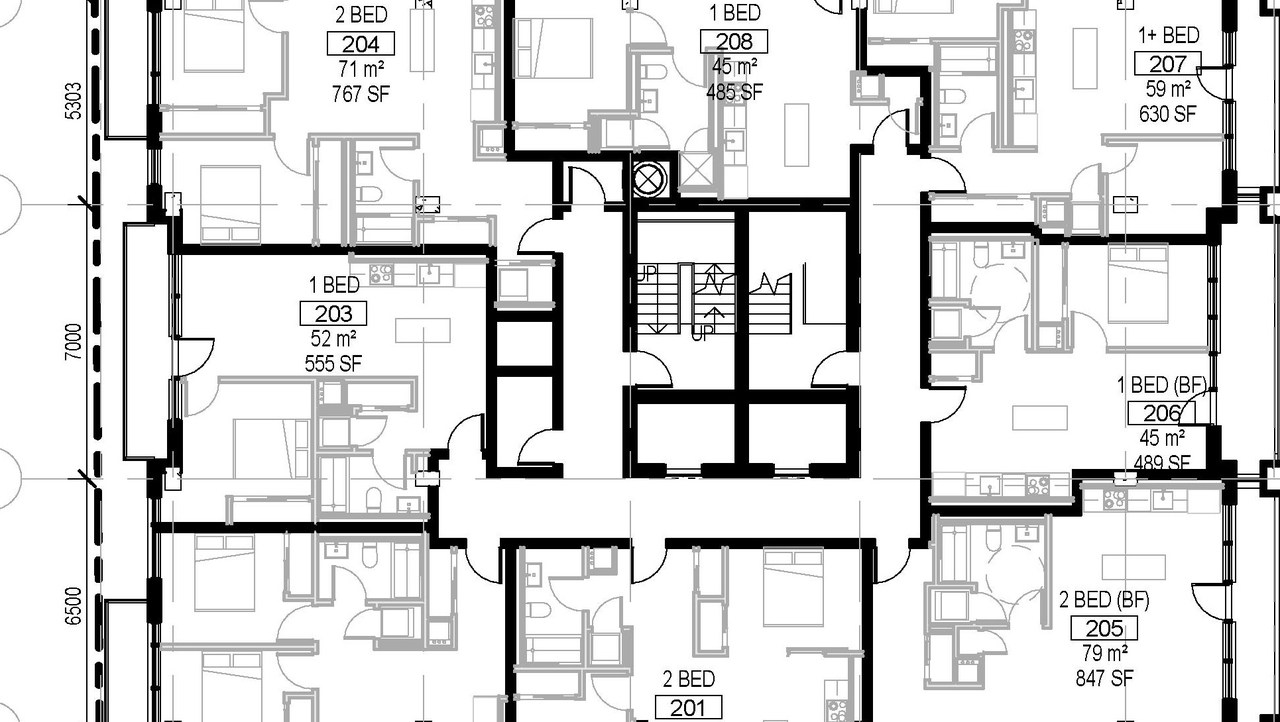 Floor plan for project from page 35 of the file '2021-06-21 - Design Brief - D07-12-21-0088'