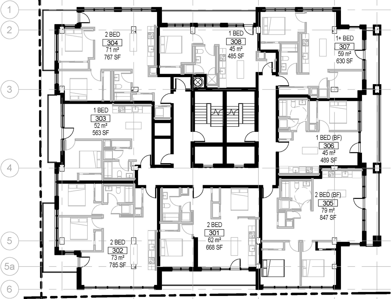 Floor plan for project from page 36 of the file '2021-06-21 - Design Brief - D07-12-21-0088'