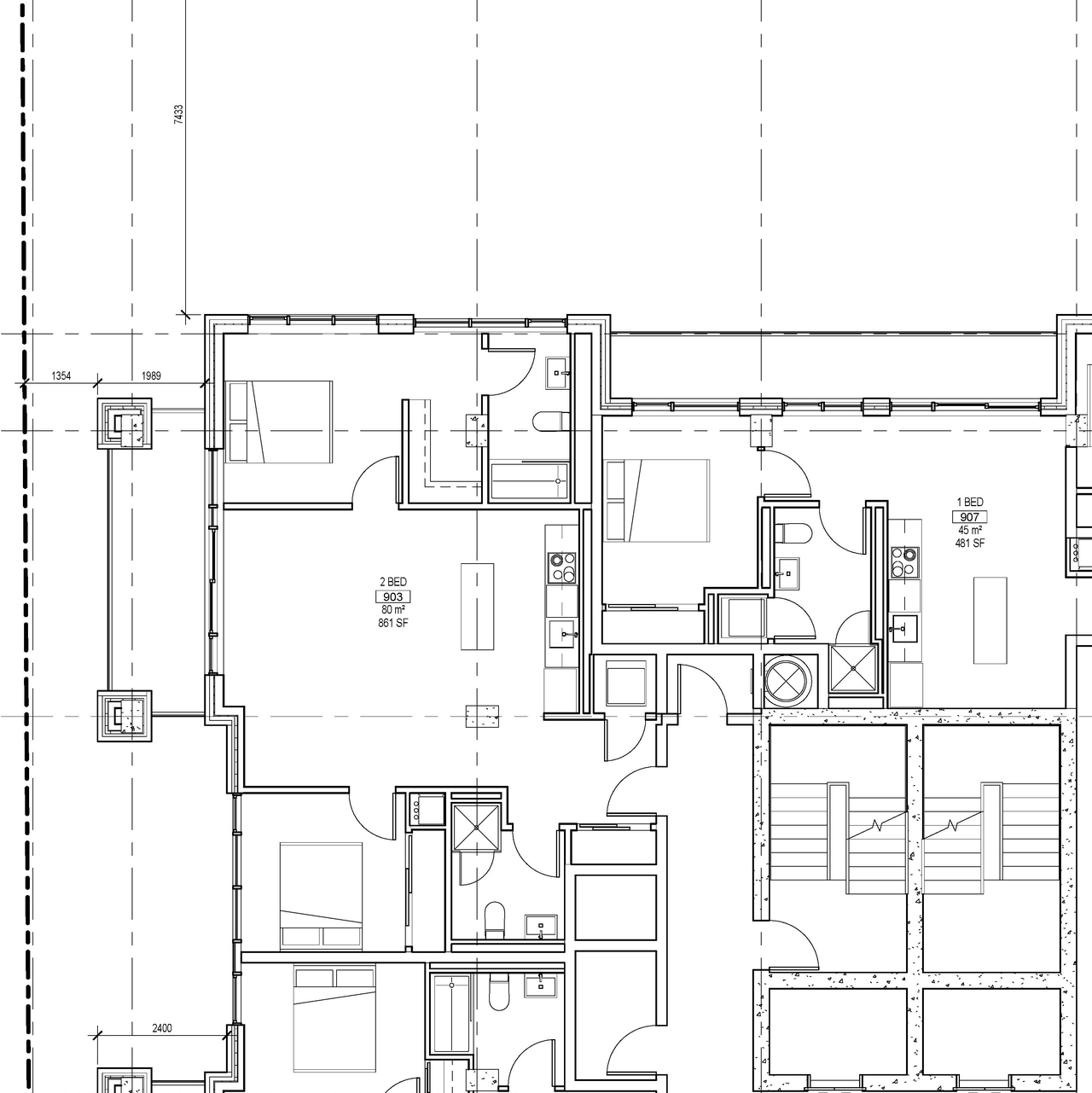 Floor plan for project from page 1 of the file '2022-06-03 - 9th Floor Plan - D07-12-21-0088'