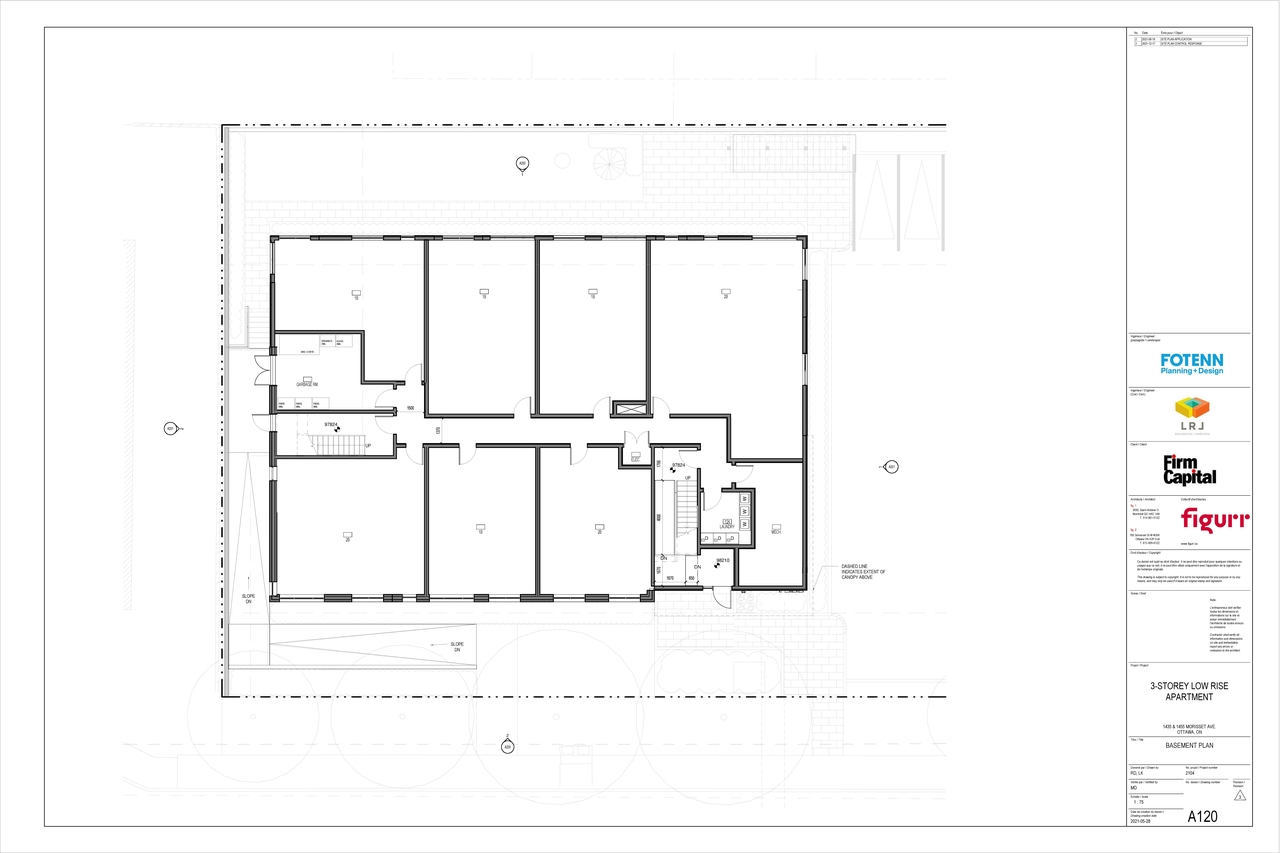 Floor plan for project from page 1 of the file '2023-06-22 - Approved Floor Plans - D07-12-21-0091'