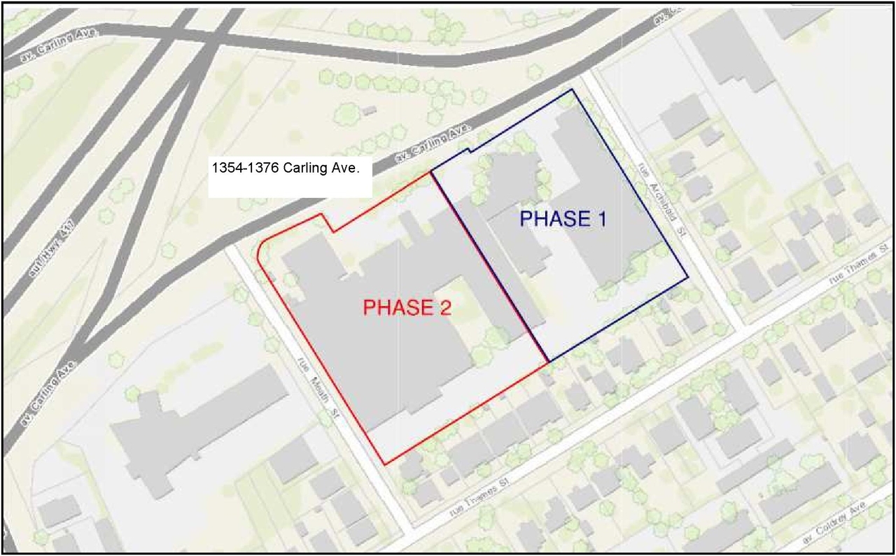 Construction site plan for project from page 4 of the file '2021-12-20 - REVISION 3 Site Servicing Design Brief - D07-12-21-0092'