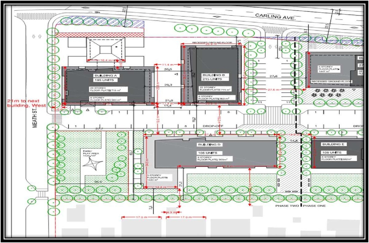 Construction site plan for project from page 29 of the file '2021-12-20 - REVISION 3 Site Servicing Design Brief - D07-12-21-0092'
