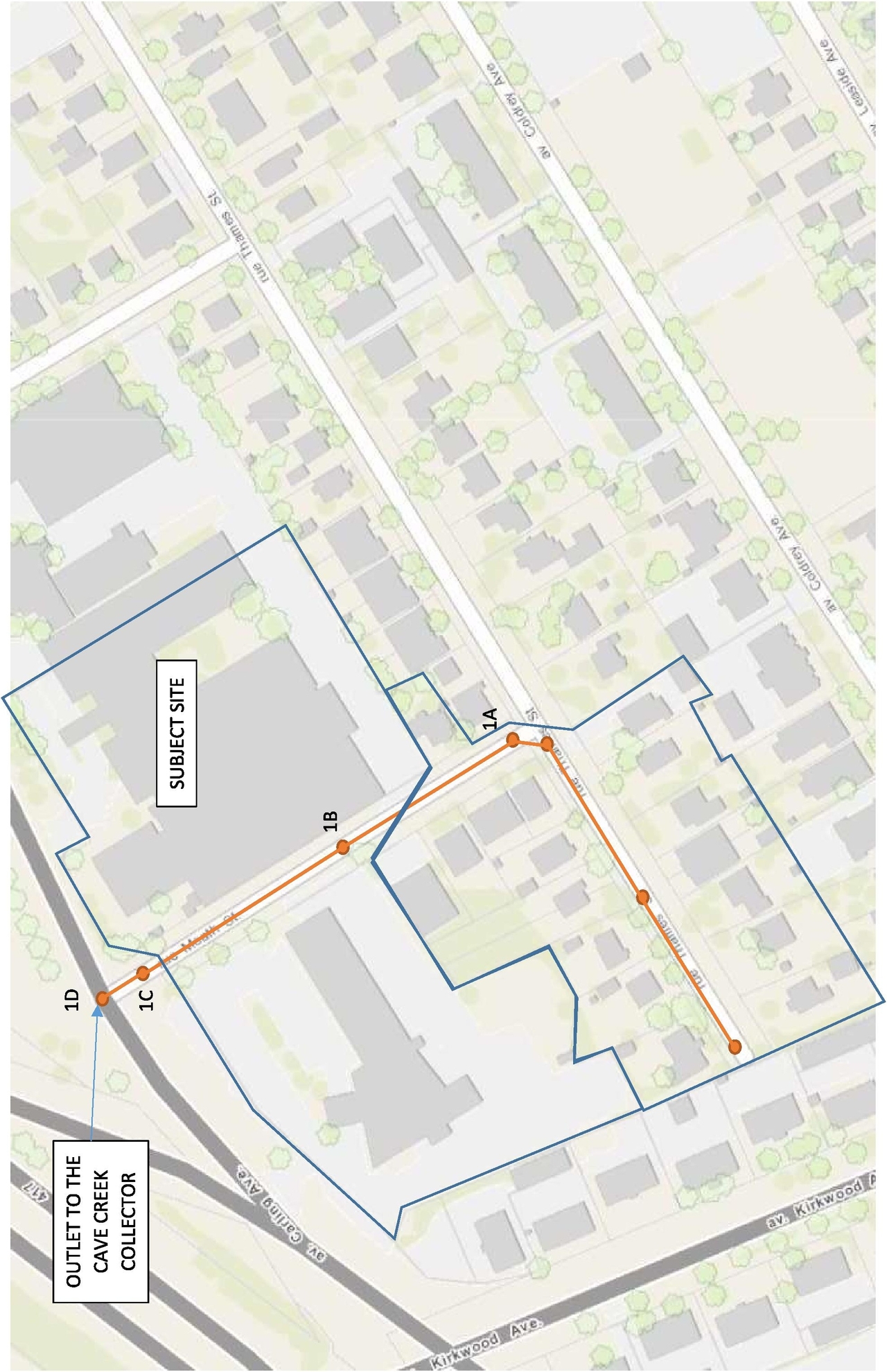 Construction site plan for project from page 47 of the file '2021-12-20 - REVISION 3 Site Servicing Design Brief - D07-12-21-0092'