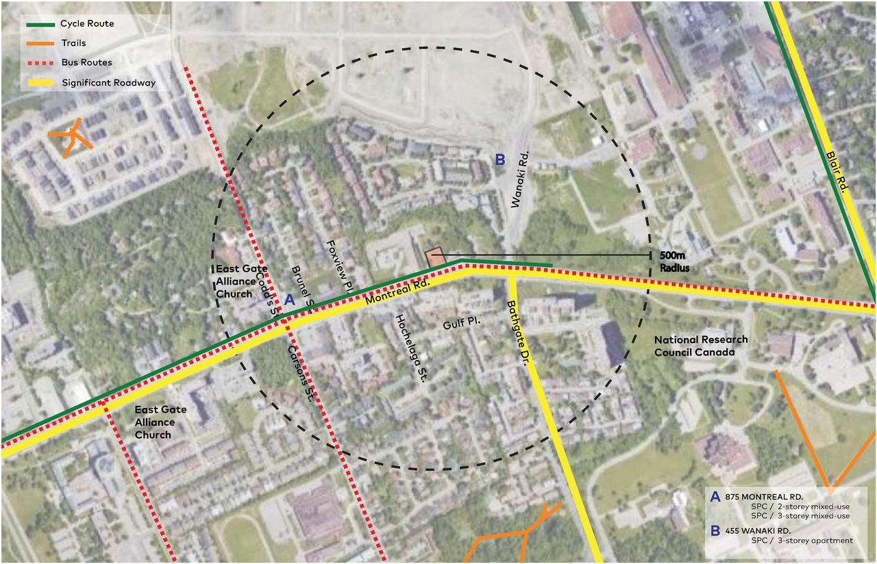 Construction site plan for project from page 3 of the file '2021-06-29 - Urban Design Package - D07-12-21-0094'