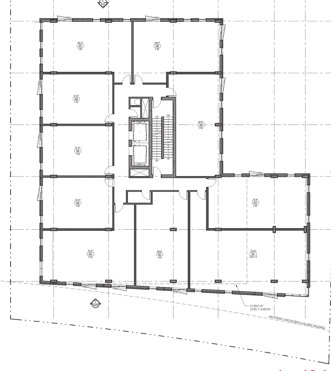 Floor plan for project from page 14 of the file '2021-06-29 - Urban Design Package - D07-12-21-0094'