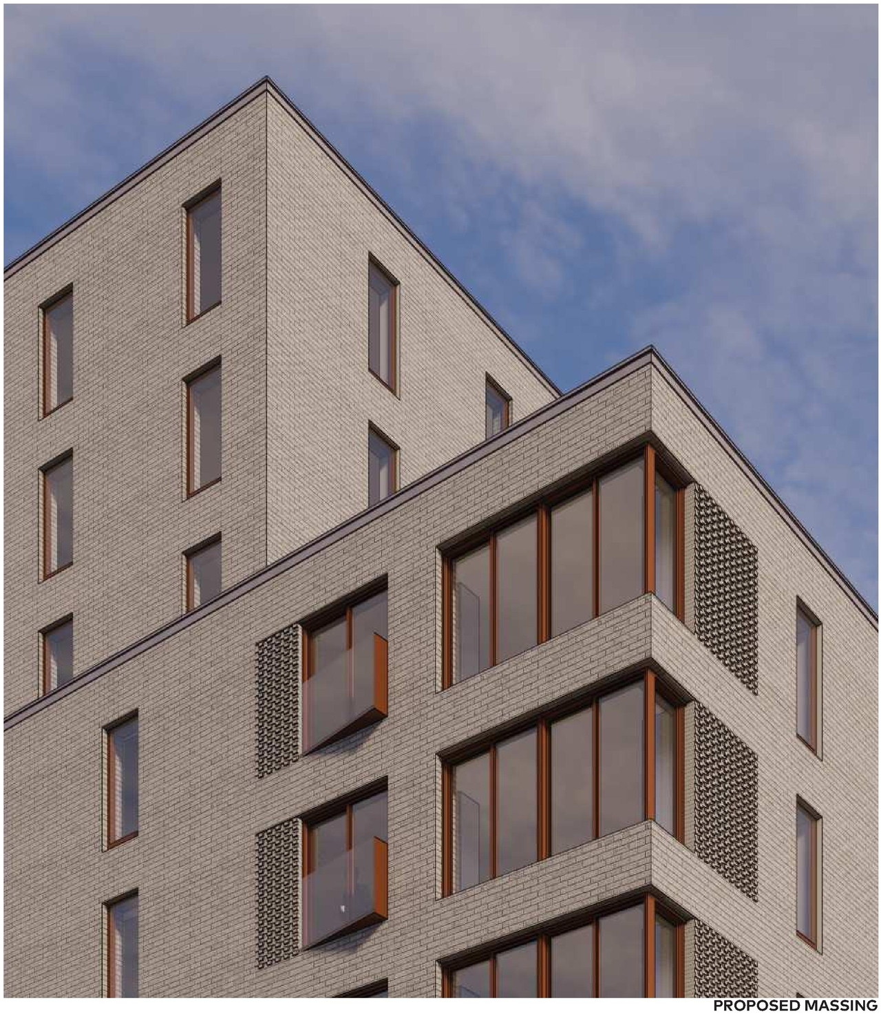 Rendering of building from page 16 of the file '2021-06-29 - Urban Design Package - D07-12-21-0094'