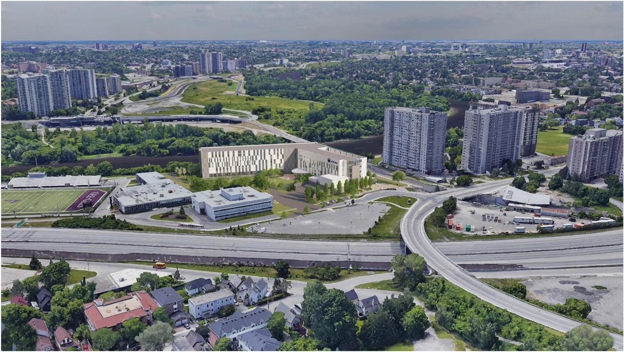 Rendering of building from page 15 of the file '2021-06-29 - Design Brief - D07-12-21-0095'