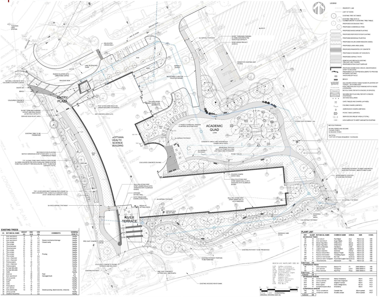 Construction site plan for project from page 24 of the file '2021-06-29 - Design Brief - D07-12-21-0095'