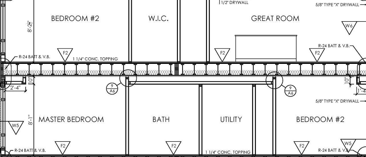 Construction site plan for project from page 6 of the file '2021-07-14 - Elevations and Floor Plans - D07-12-21-0107'