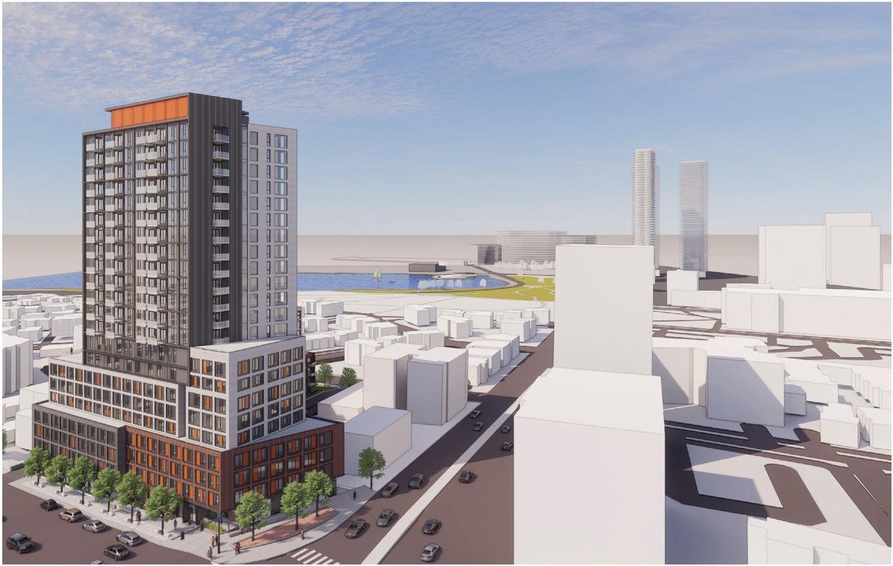 Rendering of building from page 2 of the file '2022-12-30 - Perspectives - D07-12-21-0108'