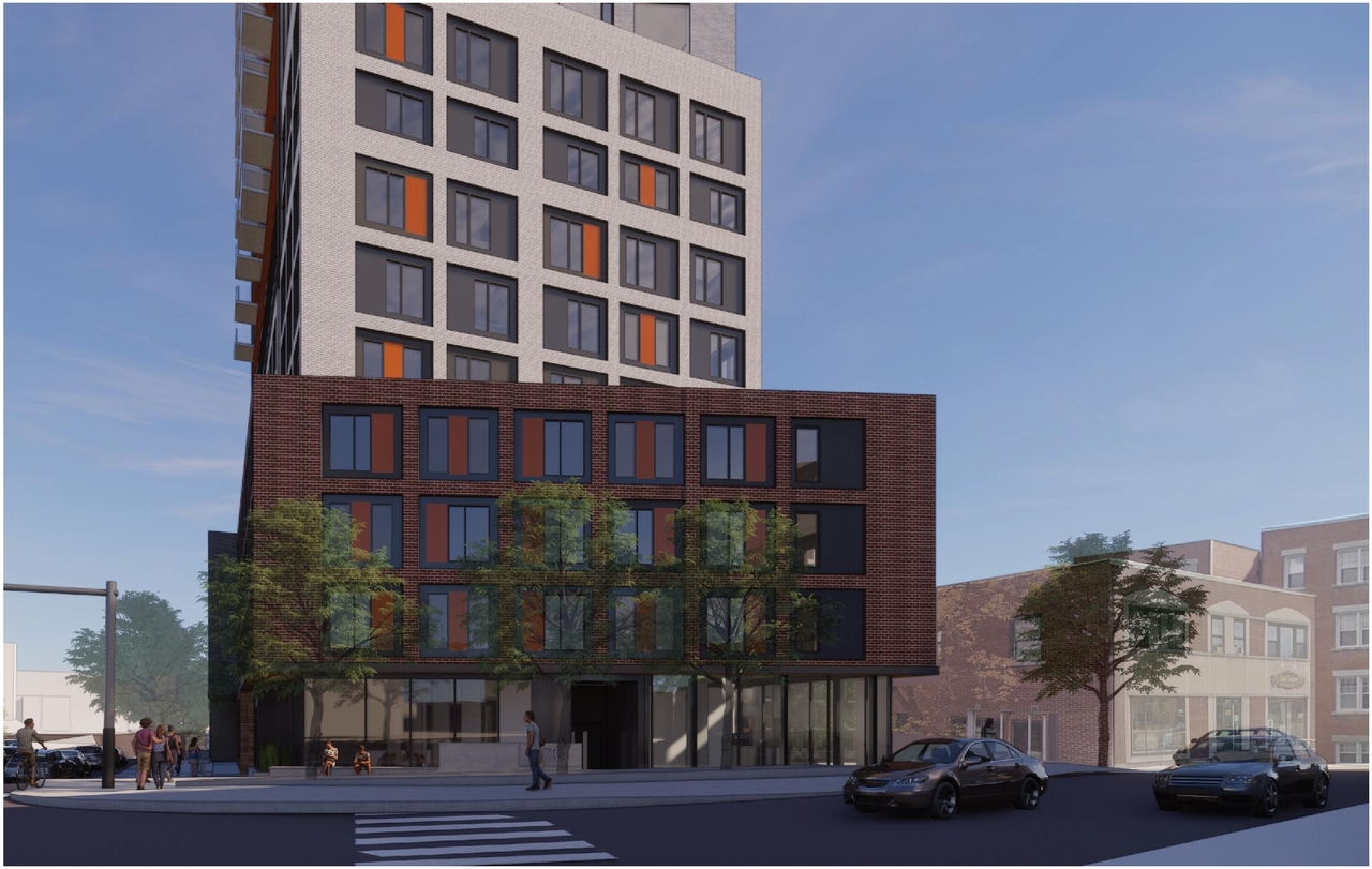 Rendering of building from page 8 of the file '2022-12-30 - Perspectives - D07-12-21-0108'