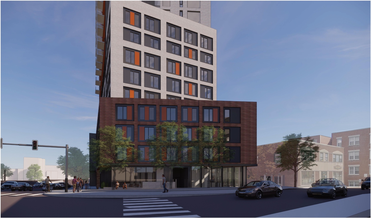 Rendering of building from page 9 of the file '2022-12-30 - Perspectives - D07-12-21-0108'