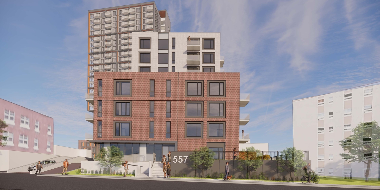 Rendering of building from page 1 of the file '2021-07-19 - Rendering CAMBRIDGE FRONT - D07-12-21-0108'