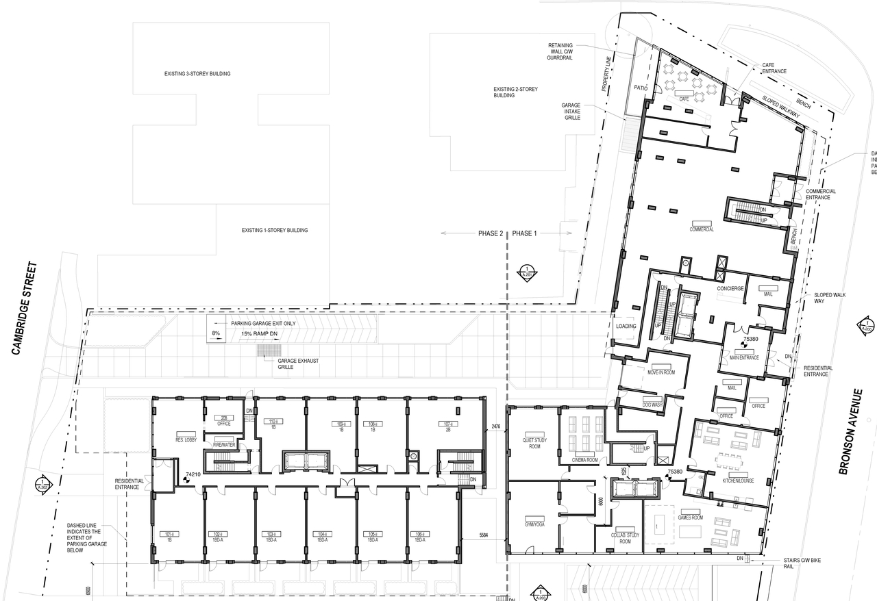 Construction site plan for project from page 3 of the file '2022-12-30 - Floor Plans - D07-12-21-0108'