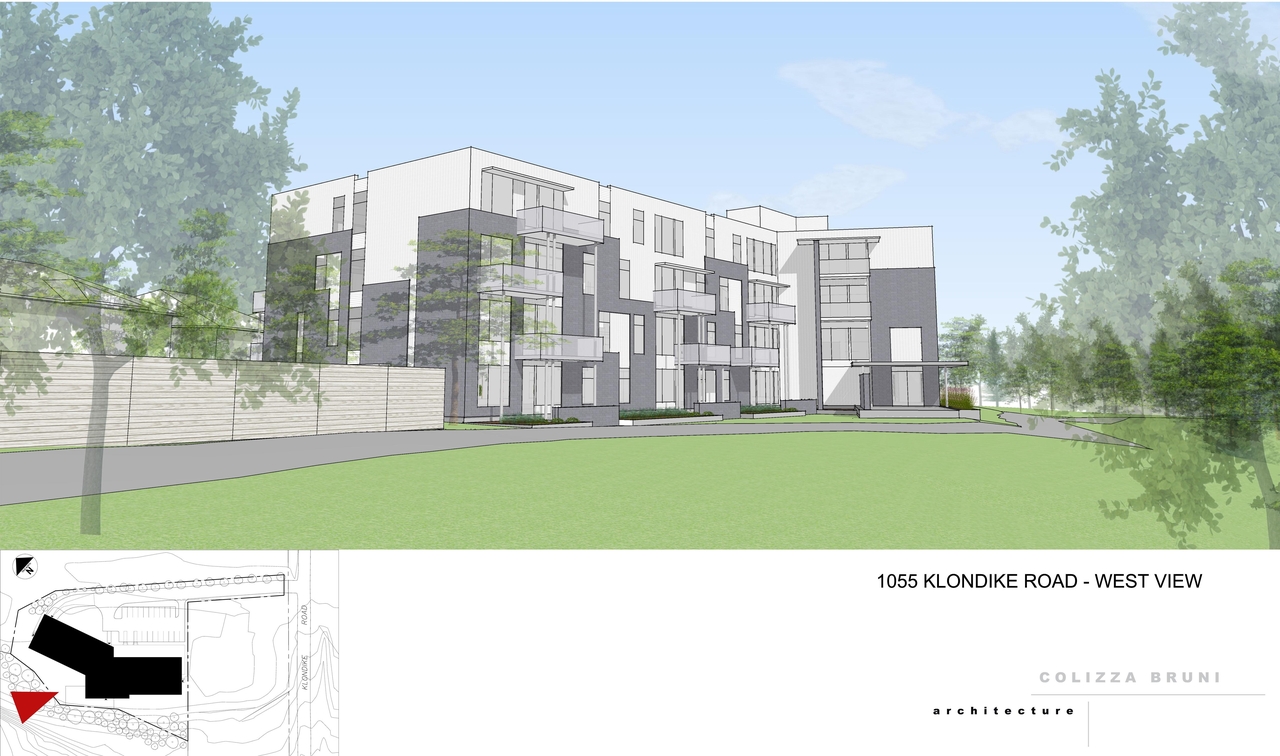 Rendering of building from page 1 of the file '2021-07-20 - West View - D07-12-21-0109'