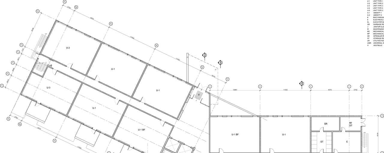 Construction site plan for project from page 1 of the file '2021-07-20 - First Floor Plan - D07-12-21-0109'