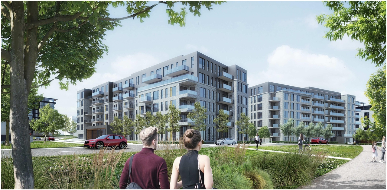 Rendering of building from page 3 of the file '2022-06-06 - Building Perspectives - D07-12-21-0111'