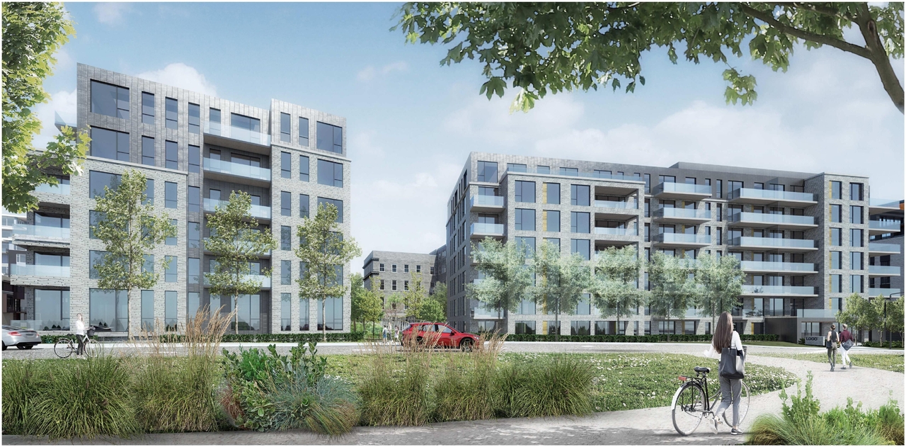 Rendering of building from page 4 of the file '2022-06-06 - Building Perspectives - D07-12-21-0111'
