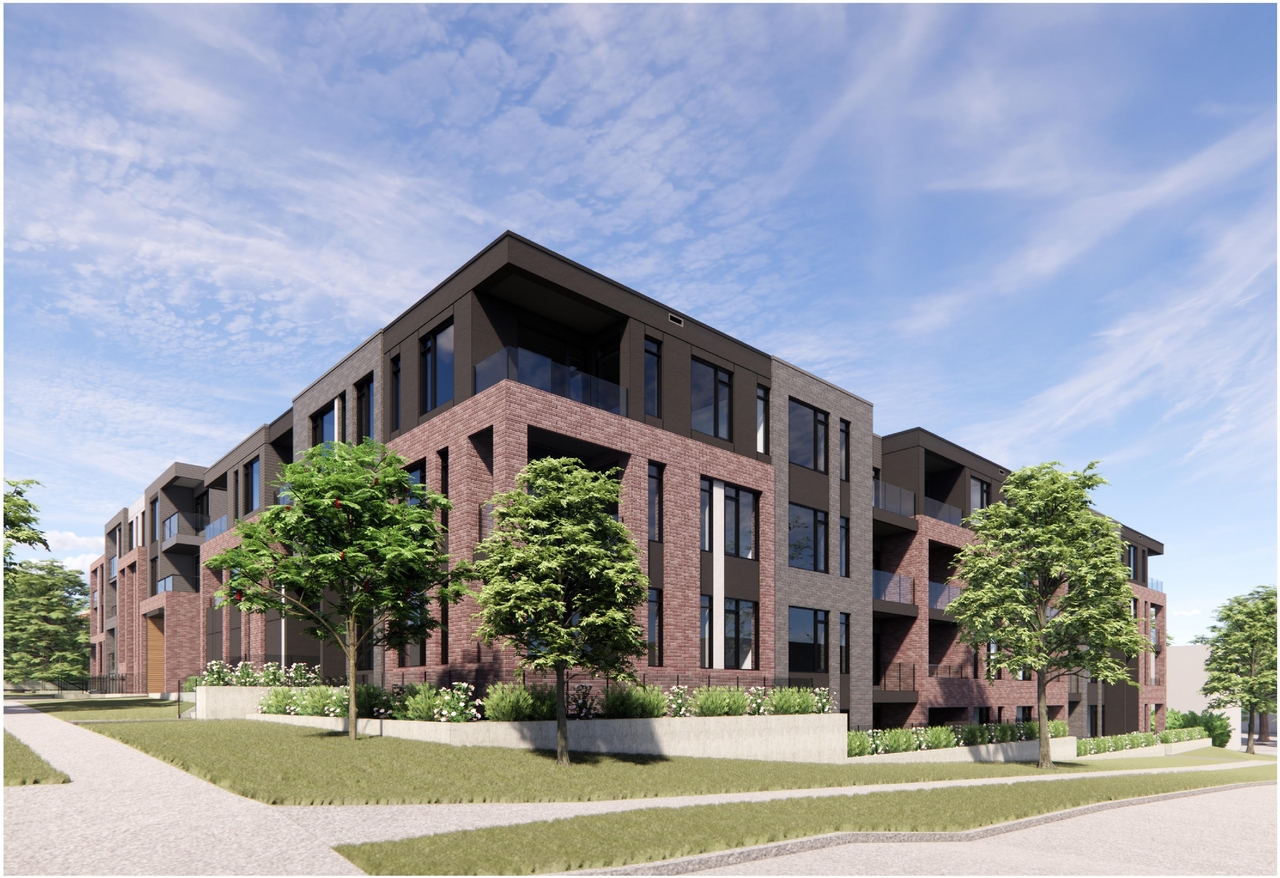 Rendering of building from page 2 of the file '2024-03-08 - Design Brief - D07-12-21-0112'
